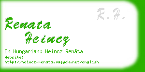 renata heincz business card